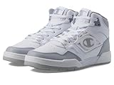 Champion Men's 5 on 5 Hi Sneaker, White/Grey/Chalk, 9.5