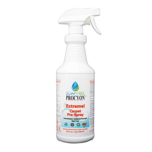 Soap Free Procyon 12 Each- 1 Case- 32 oz. Bottles Extreme! Pre-Sray Carpet Cleaner Concentrate. Use for Encapsulation Cleaning and Much More