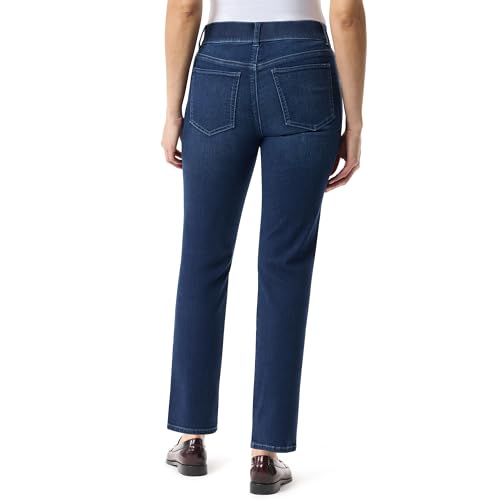 Image of Gloria Vanderbilt Womens Shape Effect Pull on High Rise Straight Leg Jean Standard
