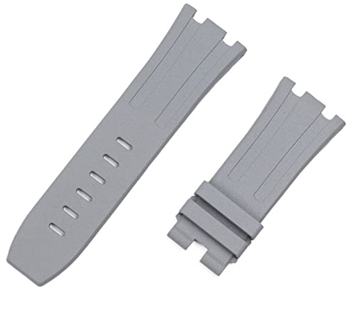 [ZRZSZMF] 28mm Nature Fluorine Rubber Silicone Watchband Watch Band for Ap Strap for Audemars and Piguet Belt15703 15710 15706