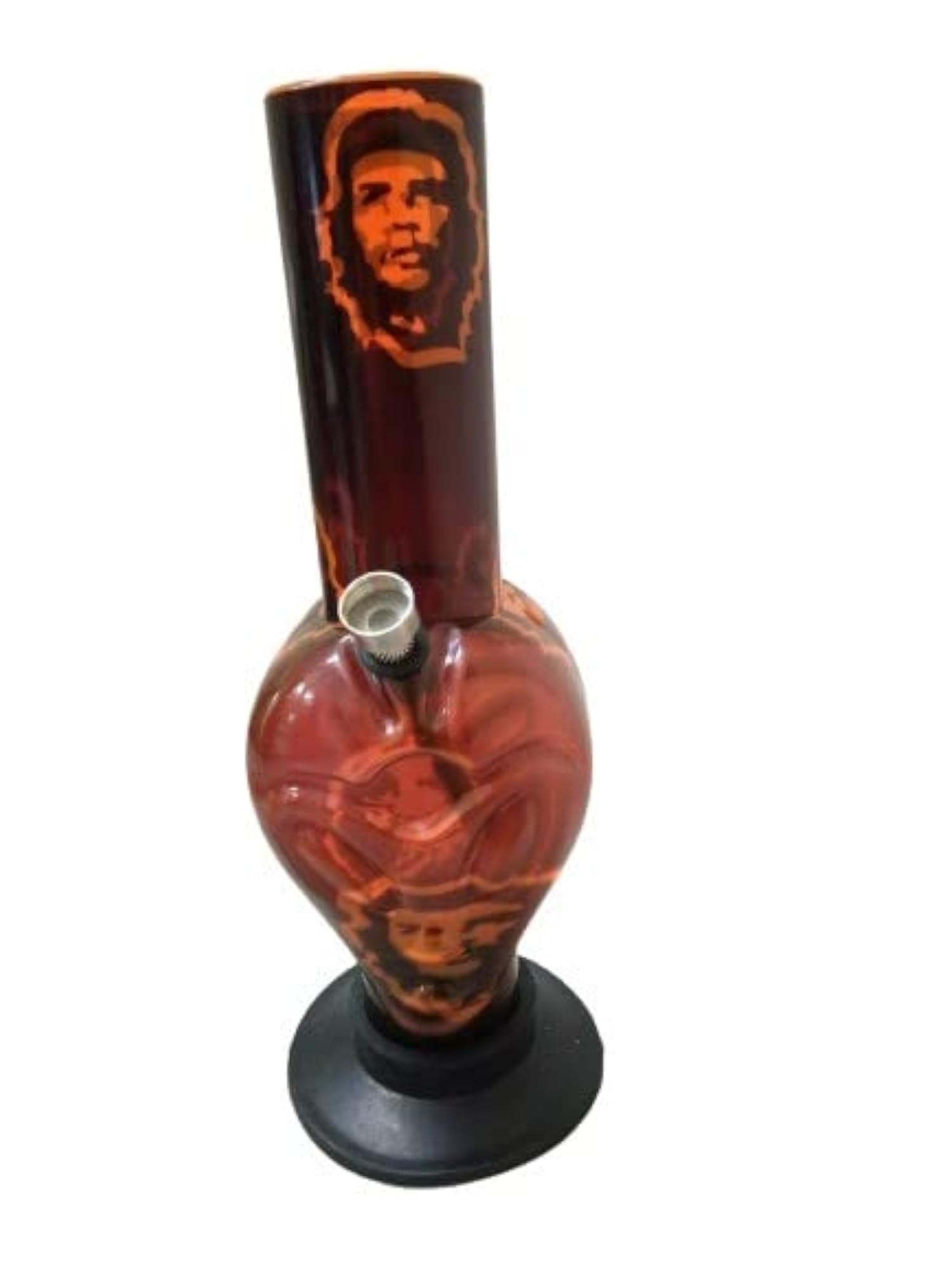 12 Inch Tall Alien Face Shape Acrylic Waterpipe Bong