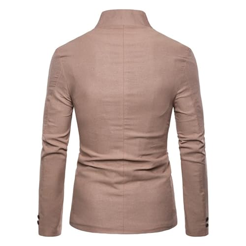 Men's Slim Fit Solid Color Blazer Business Casual Wedding Suit Jacket Multi Button Banquet Social Sport Coat4