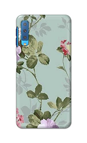 Image of Printed Hard Back Cover Case for Samsung Galaxy A7 2018 Back Cover (Floral Painting) -702
