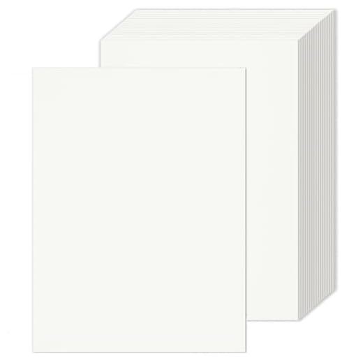 Jyvex 30 hojas de papel blanco A4, 250 g/m², papel blanco A4, cartón fotográfico, papel de corte de tijeras, papel para manualidades, para pintar, hacer tarjetas, invitaciones, álbumes de recortes