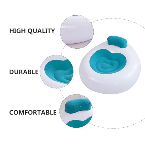Sofá inflable plegable de PVC azul Kisangel portátil para jardín 8
