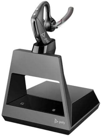 Plantronics Bluetooth mono kulaklık 'Voyager 5200 Office', WindSmart teknolojisi, adaptif mikrofonlar, IPX4, sesli kontrol tuşu, NFC, USB A şarj istasyonu, siyah, tek boy - Görsel 4