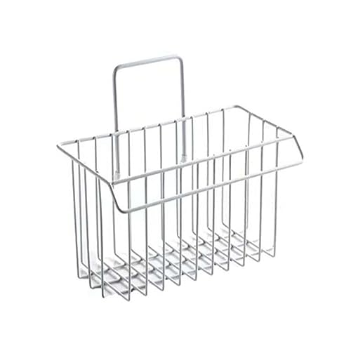 DONFAMDS Estante Organizador de Cocina de Hierro Blanco para Fregadero Soporte de Drenaje para Esponjas y Paños de Instalación Sin Taladros para Hogar y Oficina