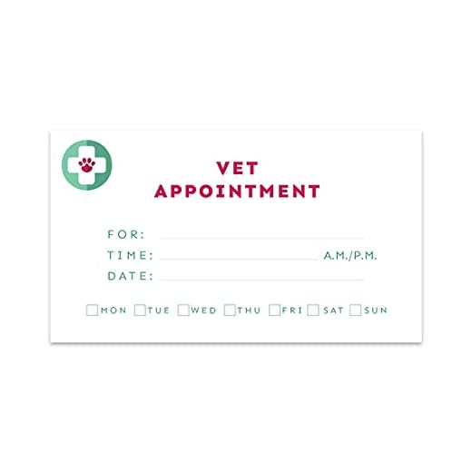 Andaz Press Veterinarian Appointment Business Cards for Vet, Client Reminder, Office, Pet Hospital, Animal Care Center, Animal Health Center, Pet Clinic, Bulk 100 Cards, 2 x 3.5-Inch