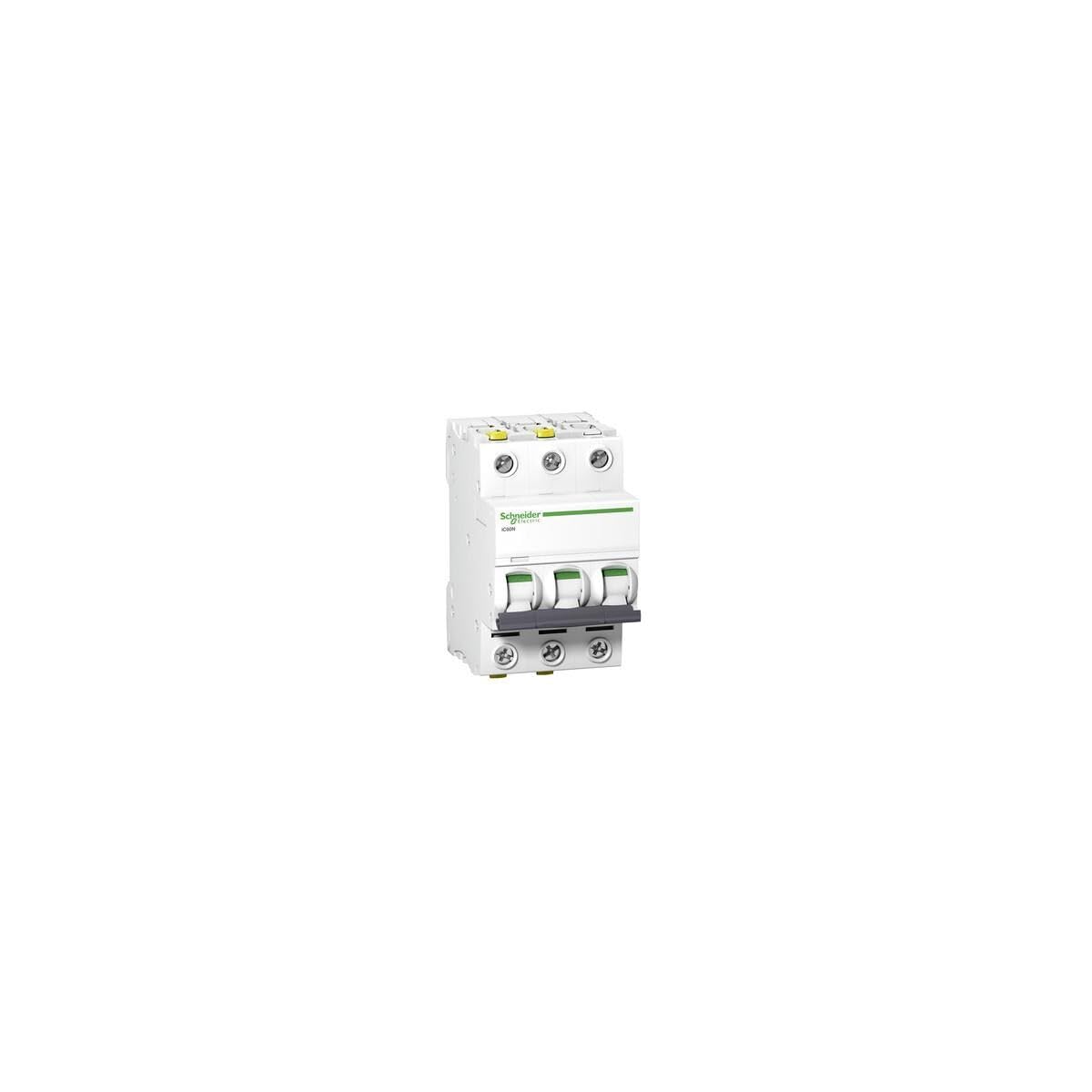 Schneider Electric Leitungsschutzschalter Acti9 iC60N, 3-polig, 6A, B-Charakteristik, 6kA, 10kA, Artikelnummer A9F03306