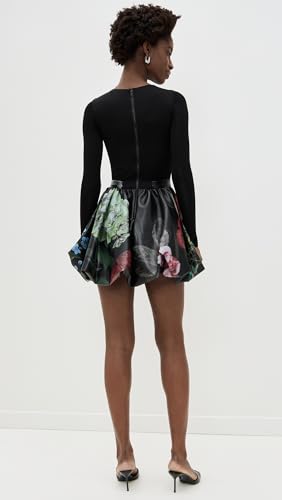 alice + olivia Women's Chara Ballet Bubble Hem Mini Dress4