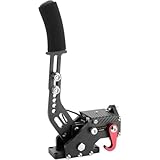 Vilom PS4/PS5/PC兼用 USBハンドブレーキ 高精度ホールセンサー採用で反応 耐久性の高いCNC切削アルミニウム製 コンパクト設計で設置自在 付属クリップで簡単取付 調整可能ボルトで操作高さ自由自在 プラグ＆プレイでドライバ不要 ロジテック等主要ハンドルに対応 レーシングシミュレーターの臨場感を革新 (ブラック)