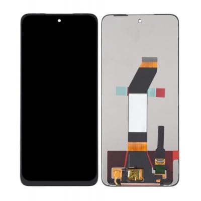 Image of Mobile Glass For LCD Display with Touch Screen Digitizer Display Assembly Full Screen Protector Combo Folder For Xiaomi (Redmi 10 Prime)