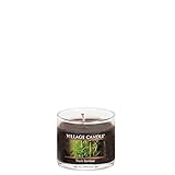 Village Candle Black Bamboo, Mini Glass Votive, 1.2 oz