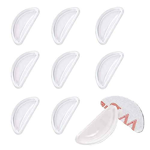 メガネ 鼻パッド 鼻パッド メガネパッド 鼻パッド メガネ用 10個セット 厚み3.5mm ノーズパッド ずれ落ち防止 眼鏡 鼻パッドシール エアシリコン製 柔らかい メガネ鼻パッド メガネ跡防止 鼻当て メガネ 中空構造 ノーズ カバー 3M両面テープ
