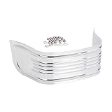 harley fender tip led Color: Black/ Silver MBUIOPJ Motorcycle Front Fender Skirt Chrome/Black Compatible with Harley Touring Road King Electra Glide Ultra Classic Tri Glide Ultra 1980-2013(Silver)