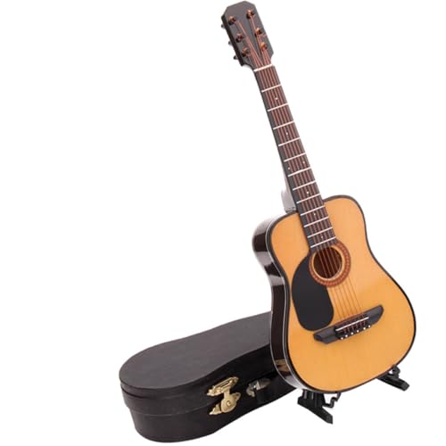 Genérico Mini Guitarra Decorativa para Decoración del Hogar Modelo Musical Realista como Accesorio para Enseñanza y Regalo de Cumpleaños