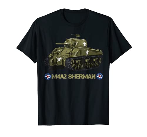World War 2 American Tank M4A2 Sherman T-Shirt