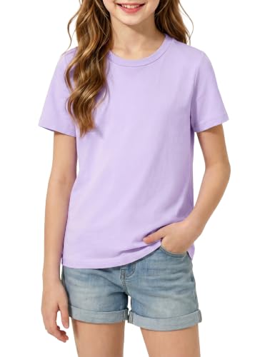 Image of Girls Cotton Long /Short Sleeve T Shirts Casual Classic Top 3-14Y