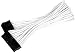 Silverstone Tek Sleeved Extension Power Supply Cable with 1 x Motherboard 24-Pin Connector (PP07-MBW)