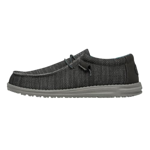 Image of Hey Dude Men's Wally Woven Loafer | No Tie Laces, Lightweight Flexible Outsole, Patriotic Style