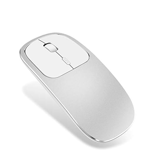 Ratón Bluetooth Ultrafino de Metal sin Ruido, inalámbrico, de Viaje, Recargable, Compatible con portátil, PC, portátil, Ordenador, MacBook y Tableta Android OS