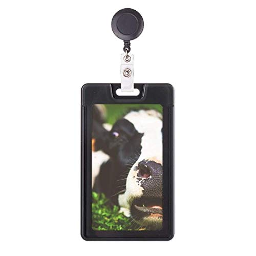 Porte-badge rétractable original vache terrestre, cadeau pour collègue