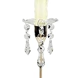 Le protecteur anti-gouttes en verre courbé peut attraper et retenir efficacement les gouttes des grandes bougies, utile et pratique.