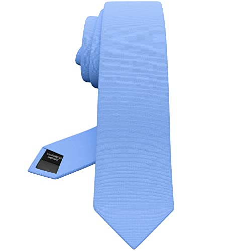 La Mejor Recopilación de Pajaritas para Hombre . 47 Pajarita Gabardine Matt para hombre, color liso, diseño clásico, por Bow Tie Hosue, 15 Azul Claro C, Standard - 2.75' wide