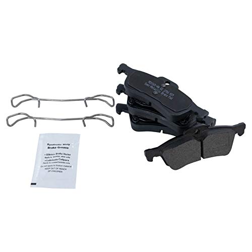 Image of TRQ Rear Brake Pad and Rotor Set Semi Metallic Solid Rotors | For 2007-2008 Mini Cooper