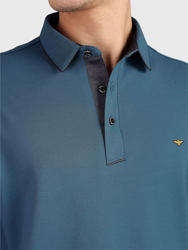 Image of STELLERS Men's Full Sleeve Polo T-Shirt | Premium Cotton | streatchable | Enzyme bio Washed | Feather Touch Feel | Sustainable