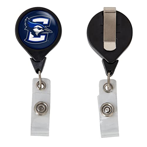 Desert Cactus Creighton University Retractable Badge Holder CU Bluejays ID Reel with Ticket Clip for Lanyard, Work, School & Office Access