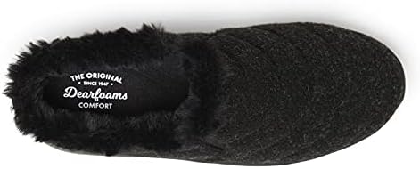 Dearfoams Women's Original Comfort Amaya Wedge Clog, Black, 7.5 | Image 4