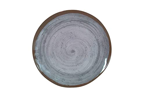 Bo-Camp Melamin Geschirr Set Halo Camping Essgeschirr Reise Picknick Teller Grau