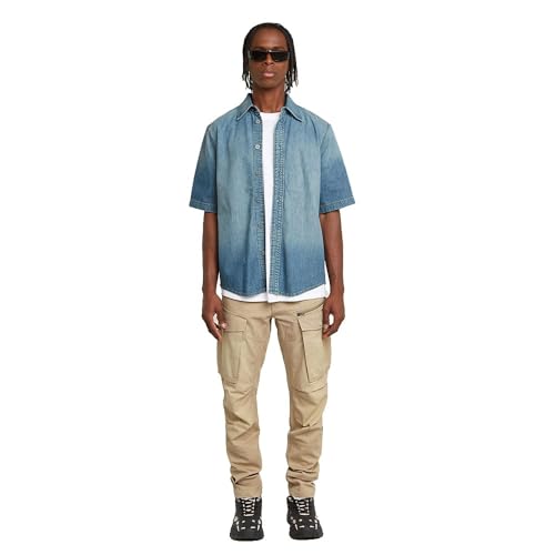 G-STAR Raw - Mens Rovic Zip 3D Regular Tapered Pants, Color Lion, Size: 35W x 36L4