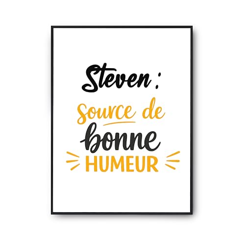 Affiche Steven poster contre la grisaille : une décoration murale pour retrouver le sourire