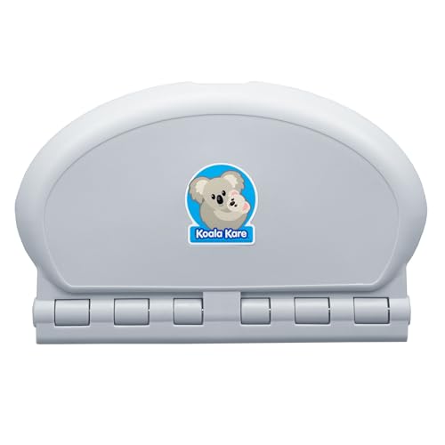 Koala Kare Oval Wall Mounted Baby Changing Station Durable Hygienic Child Protection Straps and internal steel pivot rod (Model KB208-01)