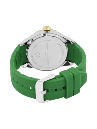 Image of French Connection Octyra | Multi-Function | Green Dial | Green Silicone Strap | Watch for Women - FCD6N
