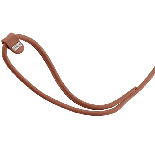 Hunter Hundeführleine SOHO Round MINI, Farbe: Cognac, Rindsleder, mit Handschlaufe, weich & geschmeidig, leicht & robust, für kleine Hunde & Welpen, Made in Germany, Größe: 6/140