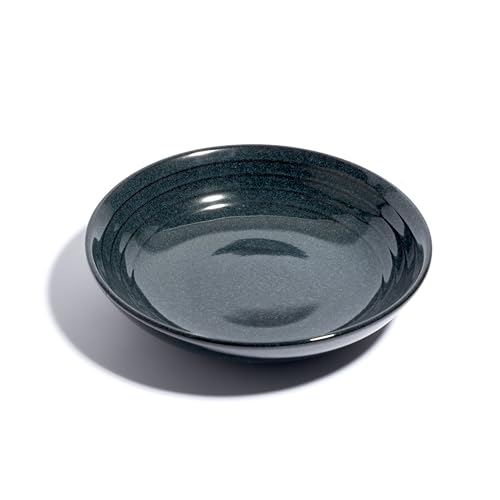 Image of Beyond Homes Handcrafted Ceramic Pasta Bowl Set, 21 cm | Microwave & Dishwasher Safe Pasta Plates Glossy Finish | Deep Plate | Ceramic Serving Pasta Bowl, 650 ml Each (Midnight Blue Set of 2)