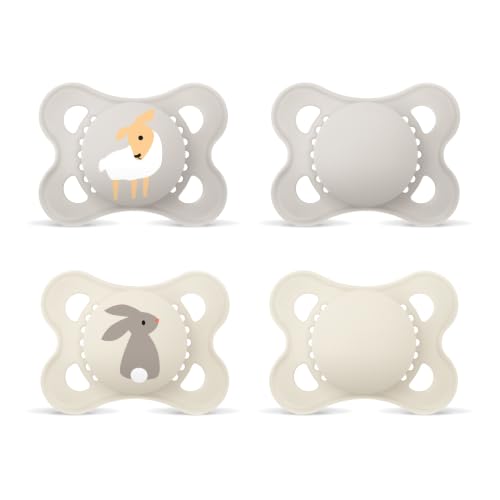 MAM Original Schnuller 0-6 Monate, 4er-Set, Schaf/Hase