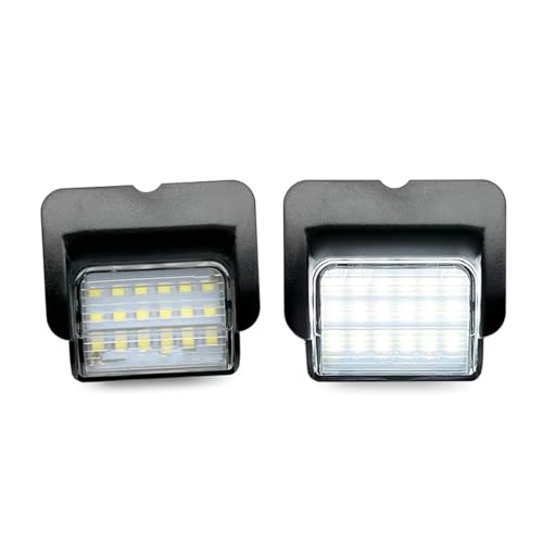 Luz de LED para placa matrícula blanca intensa para VW Polo MK3 Hatchback 6N 2Uds