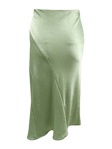 Lauren Ralph Lauren Women's Satin Midi Skirt (14, Ranch Sage)2