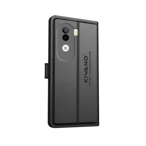 Image of Compatible with Vivo V40e 5G / iQOO Z9s 5G Flip Cover | Leather Finish | Inside Pockets & Inbuilt Stand | Shockproof Wallet Style Magnetic Closure Back Cover Case