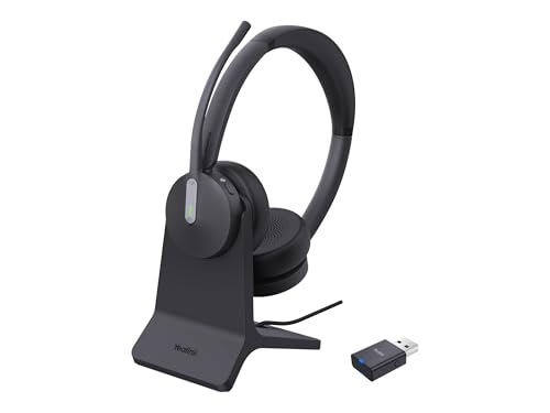 Yealink WH64 Dual Auriculares para Teletrabajo y Reuniones en Oficinas Abiertas