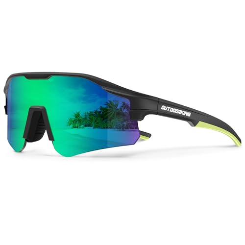 Image of Sport Polarized Sunglasses for Men and Women, Stylish and Lightweight Cycling Sunglasses with UV400 Protection