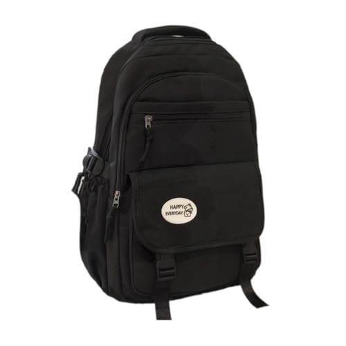 Sac à dos de voyage polyvalent pour adulte et étudiant à motif bohème noir et blanc