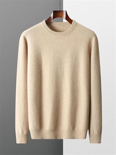 Men Winter Cashmere Sweater Crew Neck Long Sleeve Pullover Thick Soft Warm Long Sleeve Casual Jumper2
