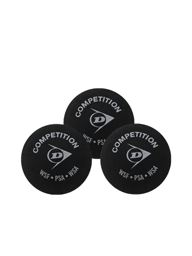 Sportsends Dunlop Competition Lot de 12 balles de Squash Jaune Cover