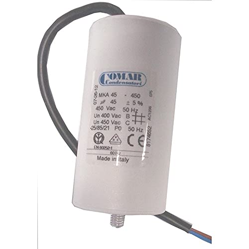 Condensateur 45 µF COMAR rectangulaire cable tolerance 5% haute temperature