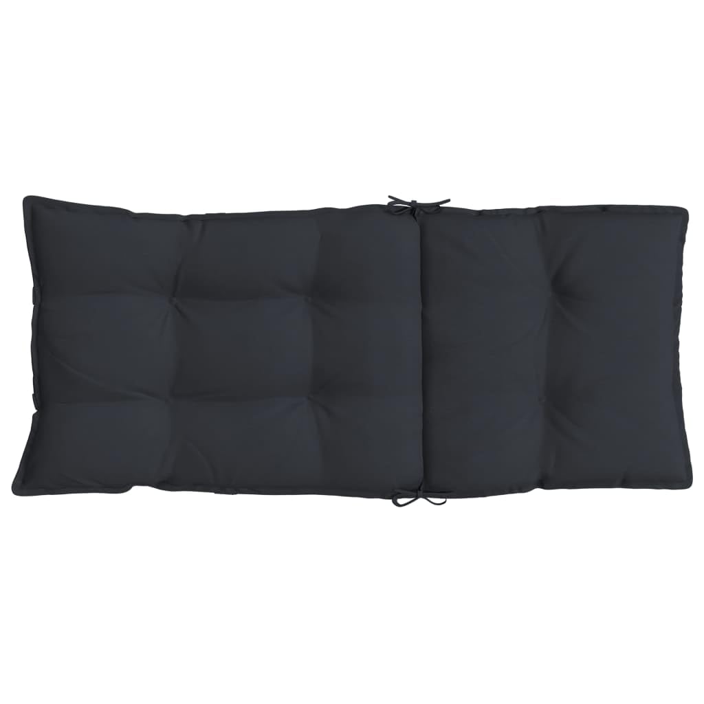 vidaXL Hochlehner-Auflagen 6 STK. Schwarz Oxford-Gewebe